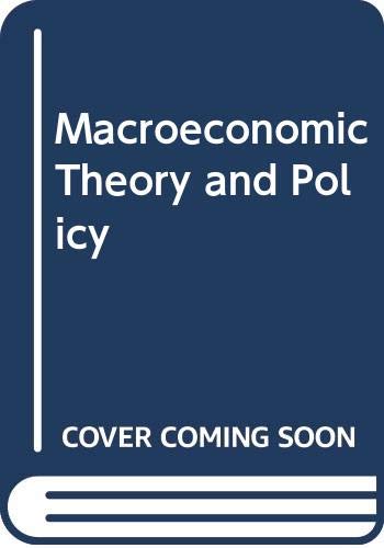 Imagen de archivo de Macroeconomic Theory and Policy a la venta por Wonder Book