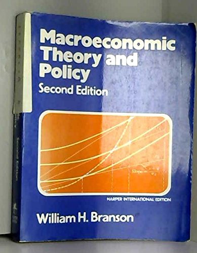Stock image for Macroeconomic Theory and Policy for sale by Better World Books