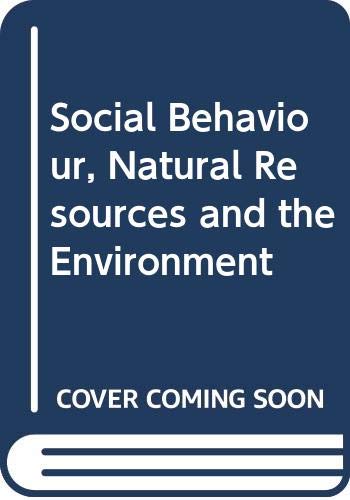 Imagen de archivo de Social Behavior, Natural Resources and the Environment a la venta por Better World Books