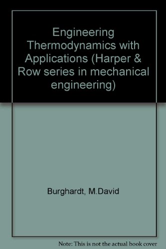 Stock image for Engineering thermodynamics with applications (The Harper & Row series in mechanical engineering) for sale by HPB-Red