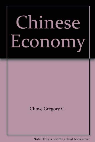 9780060412555: Chinese Economy