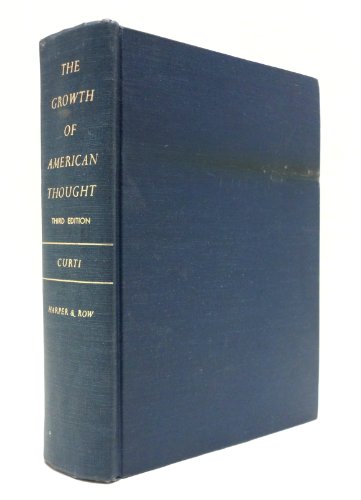 Stock image for Growth of American Thought for sale by Better World Books