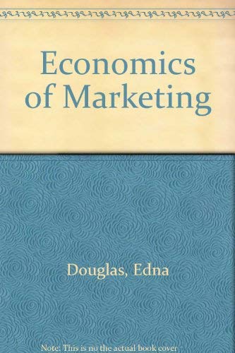 Stock image for Economics of Marketing for sale by Sessions Book Sales