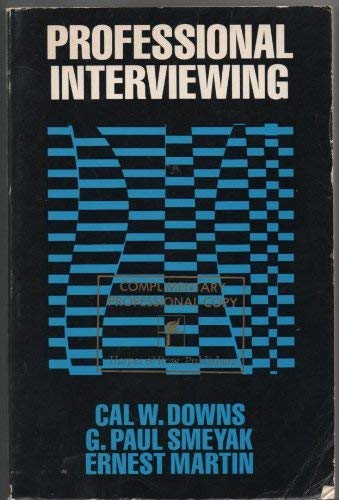 Stock image for Professional Interviewing Downs for sale by POQUETTE'S BOOKS