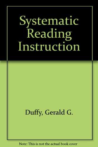 Beispielbild fr Systematic reading instruction zum Verkauf von Wonder Book