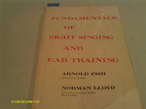 Imagen de archivo de Fundamentals of Sight Singing and Ear Training a la venta por ThriftBooks-Dallas