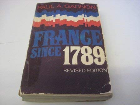 Stock image for France since 1789 for sale by Better World Books: West