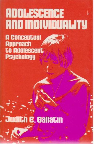 Imagen de archivo de Adolescence and Individuality a la venta por UHR Books