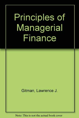 9780060423391: Principles of managerial finance