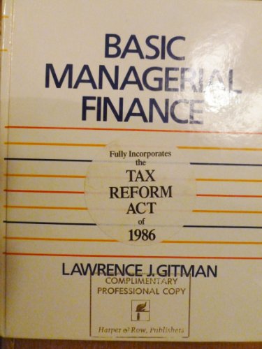 9780060423667: Basic Managerial Finance