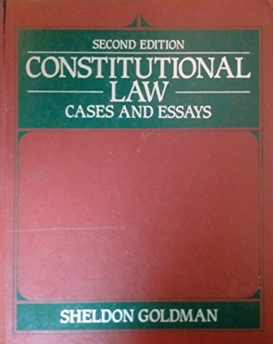 9780060423957: Constitutional Law: Cases and Essays