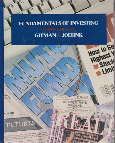 Stock image for Fundamentals of investing for sale by Wonder Book