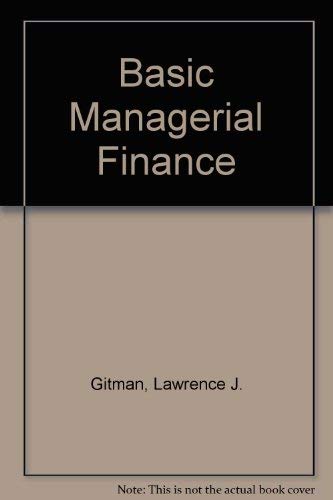 9780060424190: Basic Managerial Finance