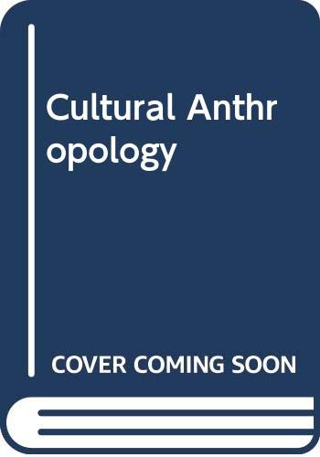 Imagen de archivo de Cultural Anthropology a la venta por Better World Books: West