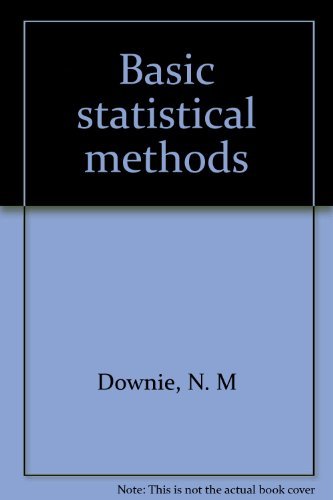 9780060427313: Basic statistical methods