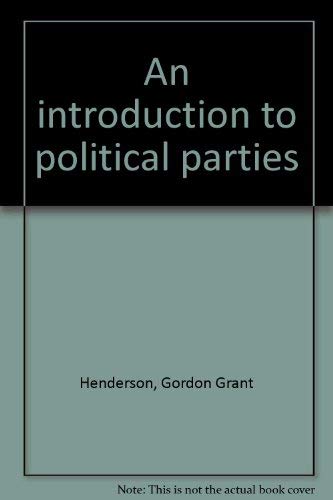 Beispielbild fr An Introduction to Political Parties zum Verkauf von Better World Books