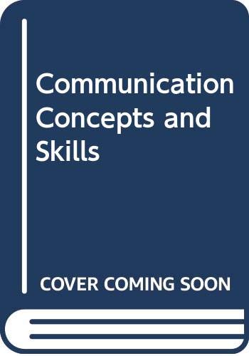 Imagen de archivo de Communication Concepts and Skills a la venta por HPB-Red