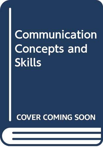 Stock image for Communication Concepts and Skills for sale by HPB-Red