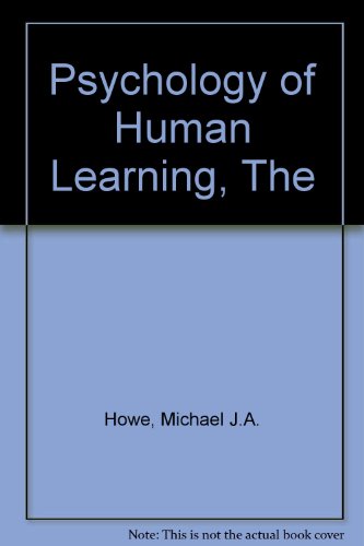 Beispielbild fr The Psychology of Human Learning zum Verkauf von Anybook.com