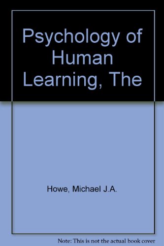 Stock image for The Psychology of Human Learning for sale by Better World Books
