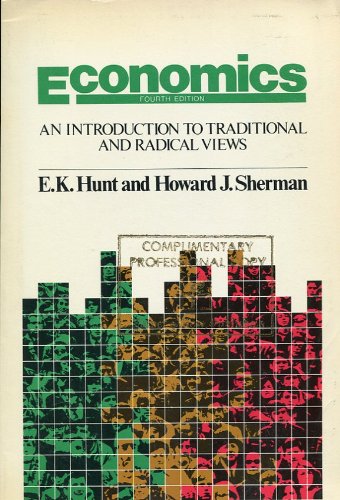 Beispielbild fr Economics: An introduction to traditional and radical views zum Verkauf von Kennys Bookstore