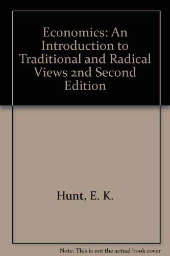 Beispielbild fr Economics : An Introduction to Traditional and Radical Views zum Verkauf von Better World Books