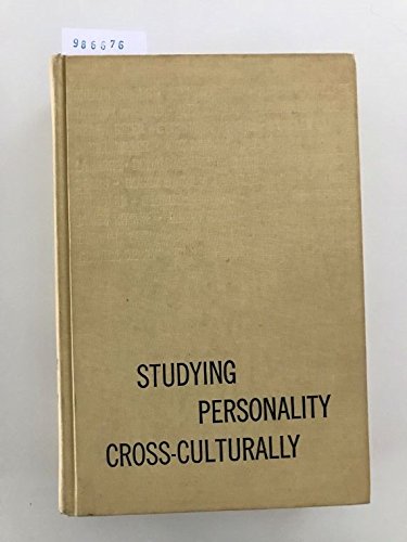 Beispielbild fr Studying Personality Cross-culturally zum Verkauf von Better World Books