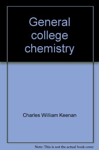 Stock image for General college chemistry for sale by HPB-Emerald