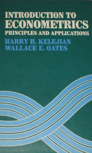 Stock image for Introduction to econometrics;: Principles and applications for sale by HPB-Emerald