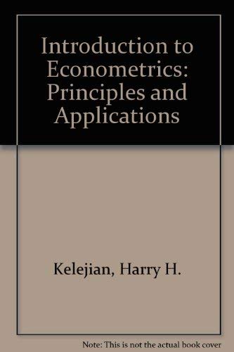 Imagen de archivo de Introduction to Econometrics: Principles and Applications a la venta por BookHolders