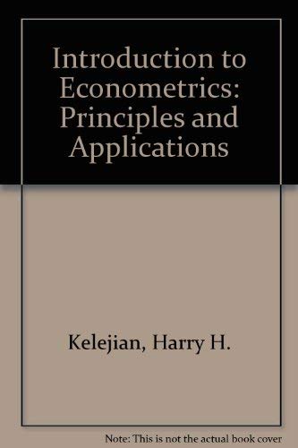 Stock image for Introduction to Econometrics: Principles and Applications for sale by BookHolders