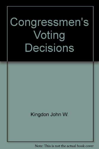 9780060436575: Congressmen's voting decisions