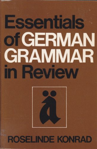 Beispielbild fr Essentials of German Grammar in Review zum Verkauf von Wonder Book