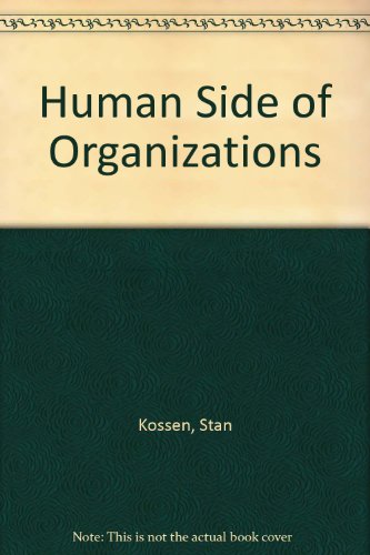 Stock image for Human Side of Organizations for sale by Wonder Book