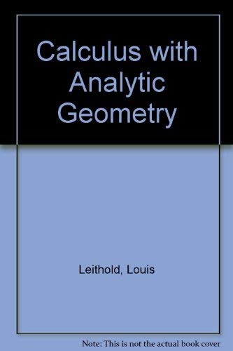 9780060439354: The Calculus with Analytic Geometry