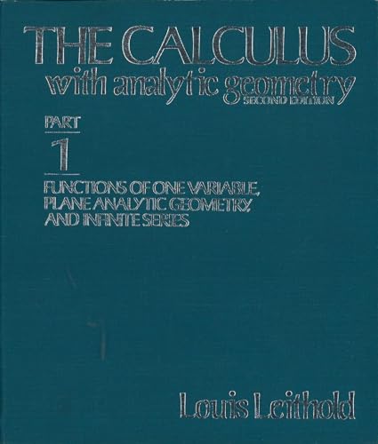 Imagen de archivo de The calculus, with analytic geometry Part 1 a la venta por Zoom Books Company