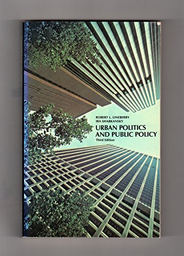 Imagen de archivo de Urban Politics and Public Policy a la venta por Better World Books