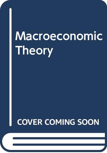 Macroeconomic Theory (9780060443245) by McCafferty, Stephen