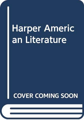 Harper American Literature (9780060443535) by McQuade, Donald