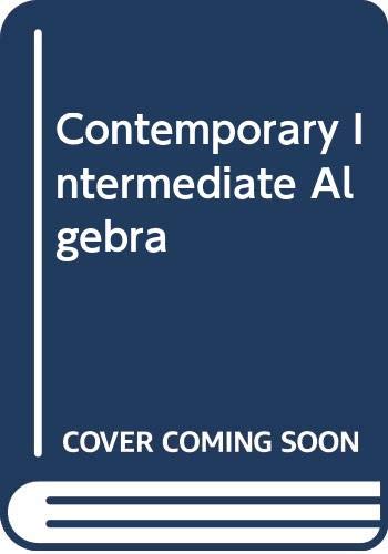 9780060444044: Contemporary Intermediate Algebra