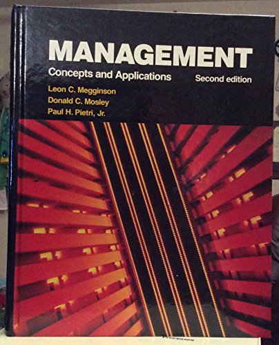 9780060444488: Management: Concepts and applications