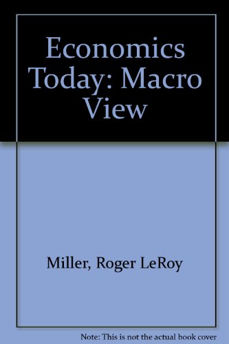 Stock image for Economics Today: The Macro View for sale by Grants Books