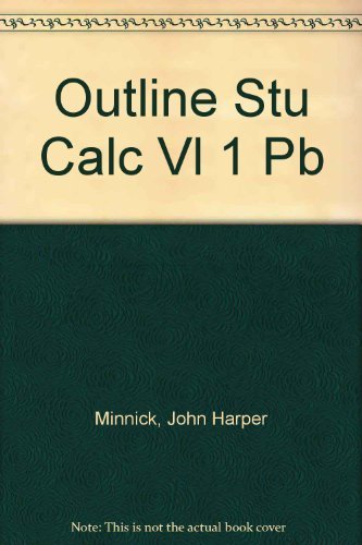 9780060445461: Outline Stu Calc Vl 1 Pb