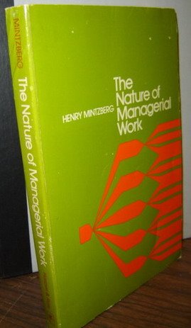 9780060445553: The nature of managerial work