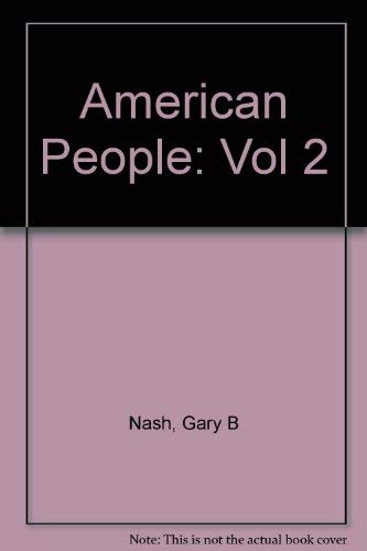 Imagen de archivo de American People: Vol 2 a la venta por Nealsbooks