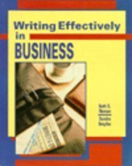 Stock image for Writing Effectively in Business for sale by gigabooks