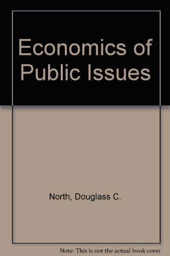 Imagen de archivo de The economics of public issues a la venta por Bank of Books