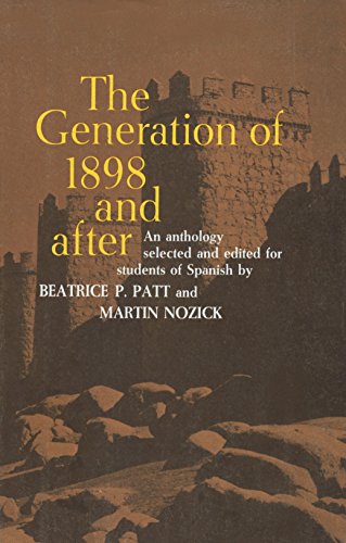 Stock image for The Generation of 1898 and After (Spanish and English Edition) for sale by Ergodebooks