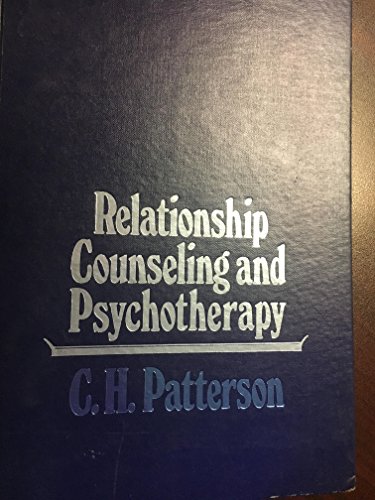 Beispielbild fr Relationship Counseling and Psychotherapy zum Verkauf von Better World Books