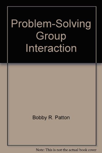 Beispielbild fr Problem-solving group interaction zum Verkauf von Robinson Street Books, IOBA